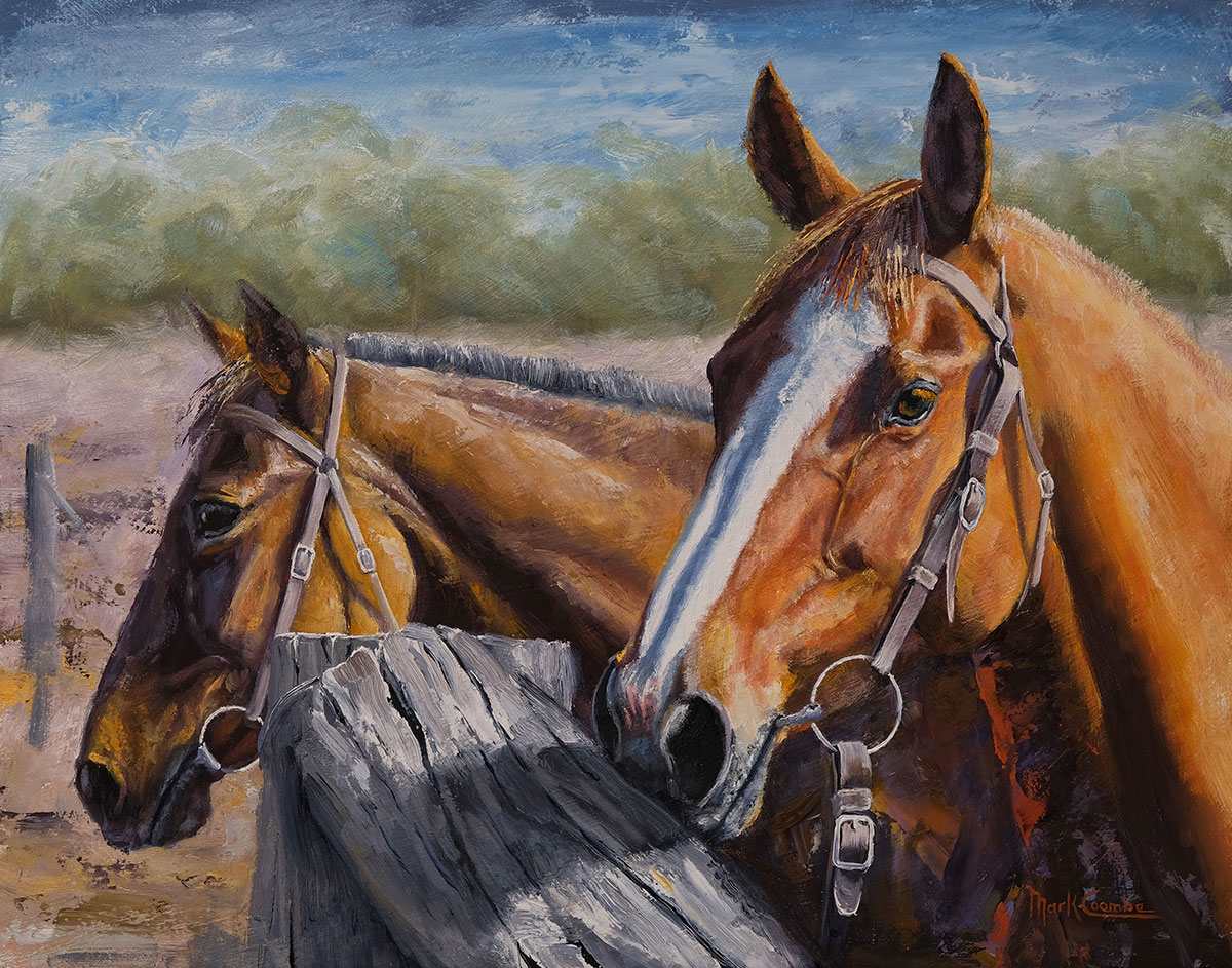At the Rails by Mark Coombe 