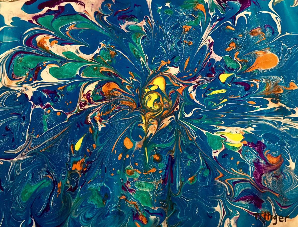 BLUE DAHLIA by Colleen Tittiger 