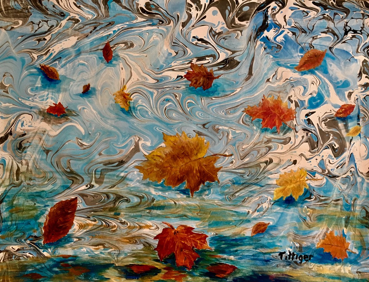 FALLING LEAVES by Colleen Tittiger 