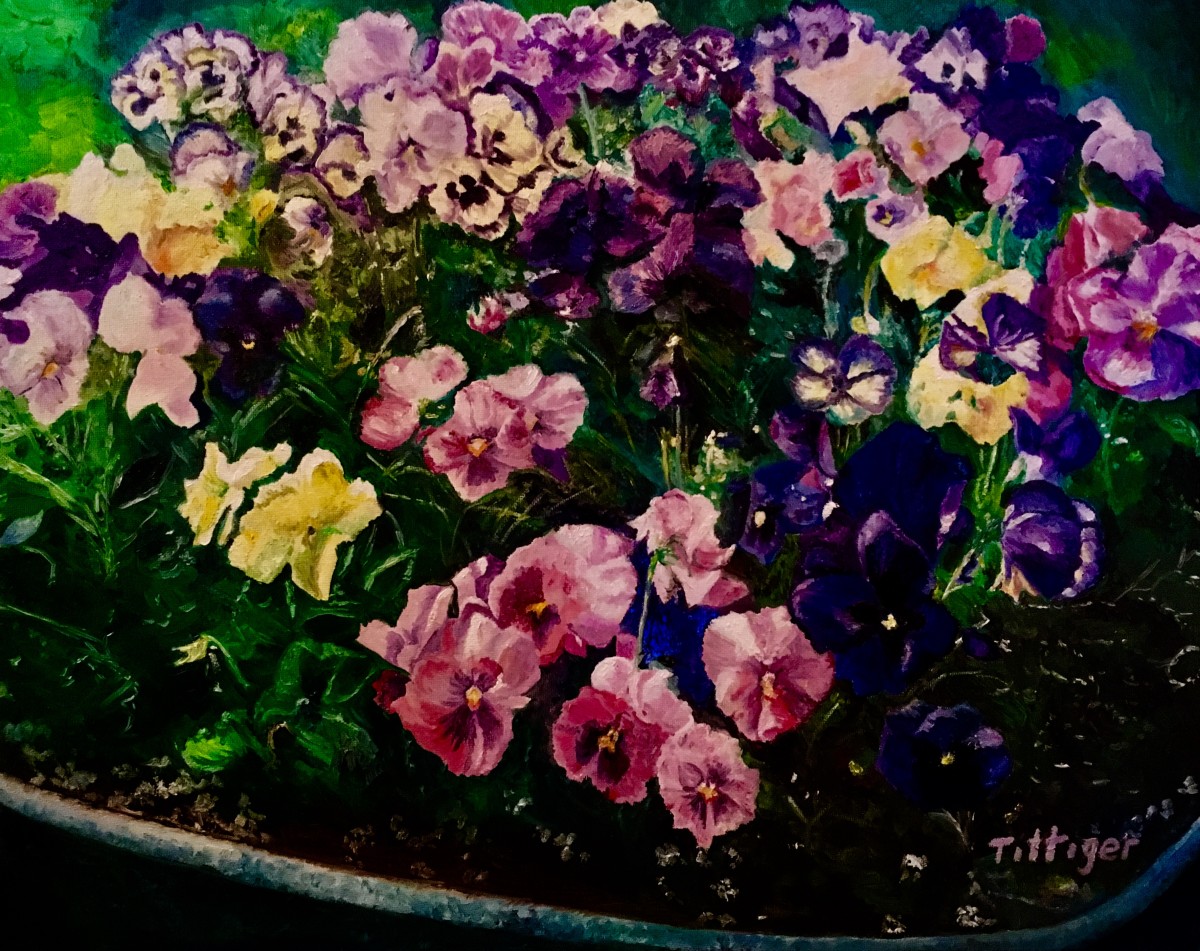 PRETTY PANSIES by Colleen Tittiger 