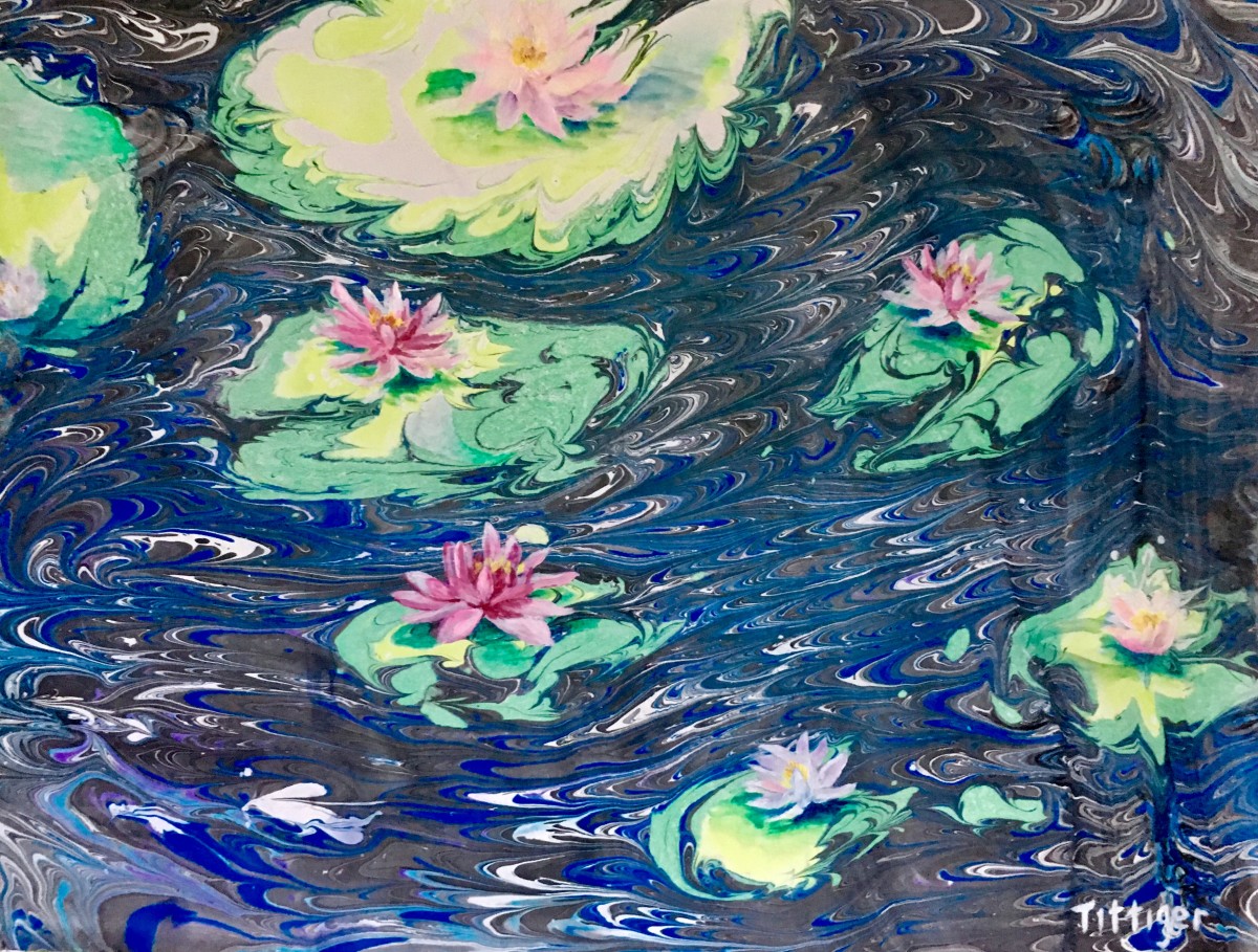 WATER LILIES by Colleen Tittiger 