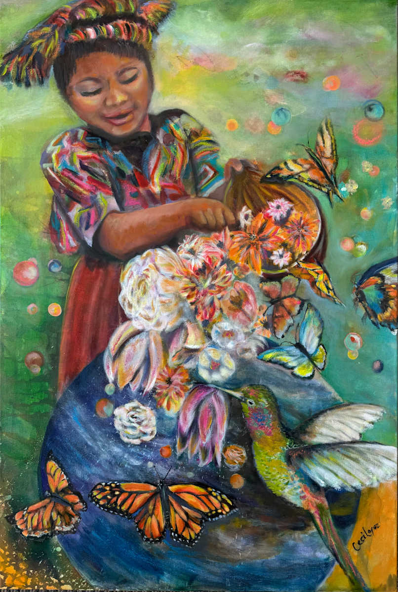 Showering the World with Love and Joy by Ceci Lopez  Image: Illuminated with daylight