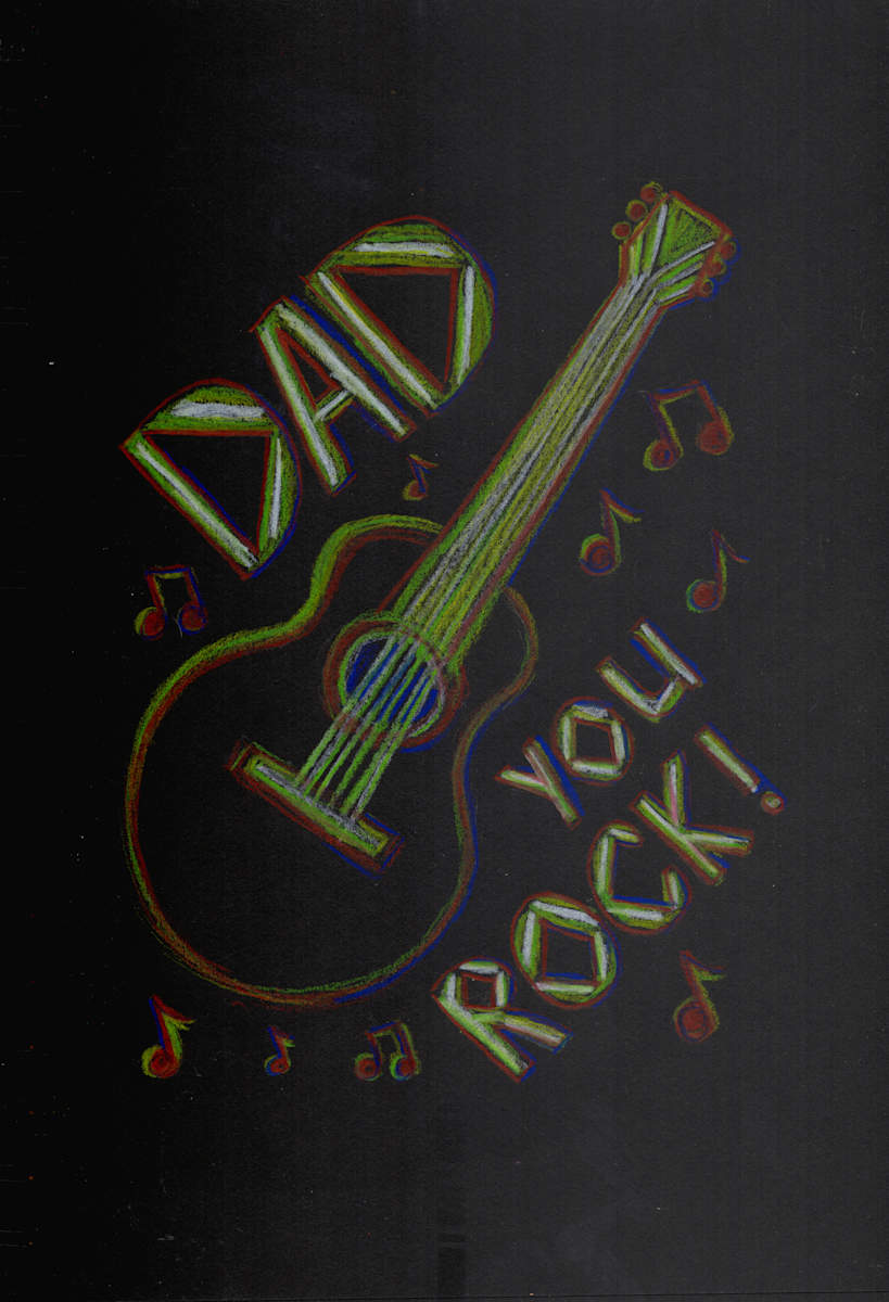 Dad you rock by Janet Danforth, Image 1.