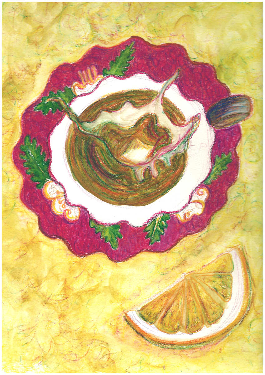 Tea cup splash by Janet Danforth 