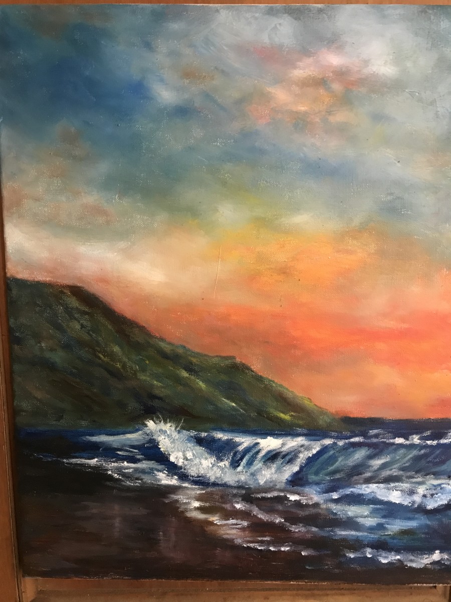 Pacific Sunset by nancy earle 