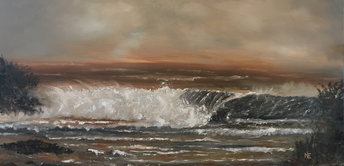 Mocha Ocean by nancy earle 