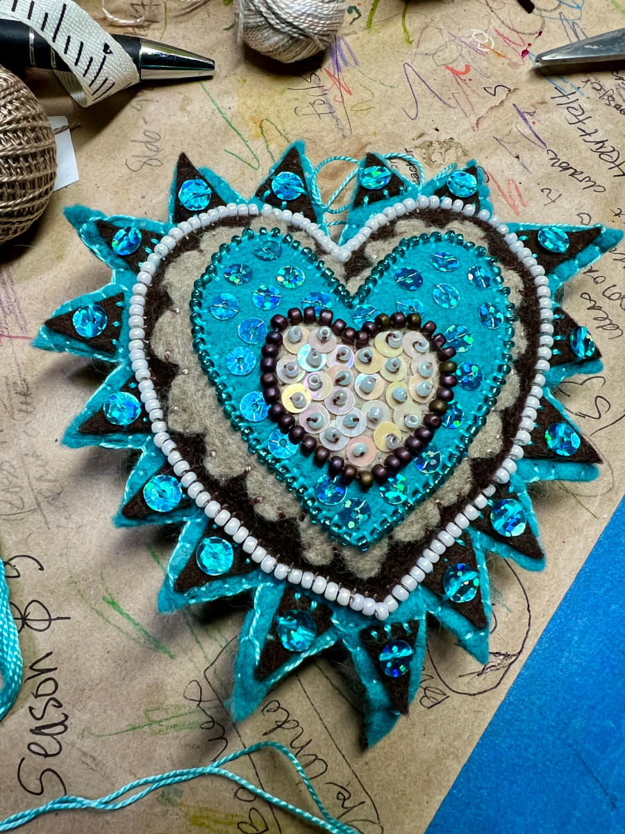 Milagro ~ Turquoise & Brown by Jane LaFazio 