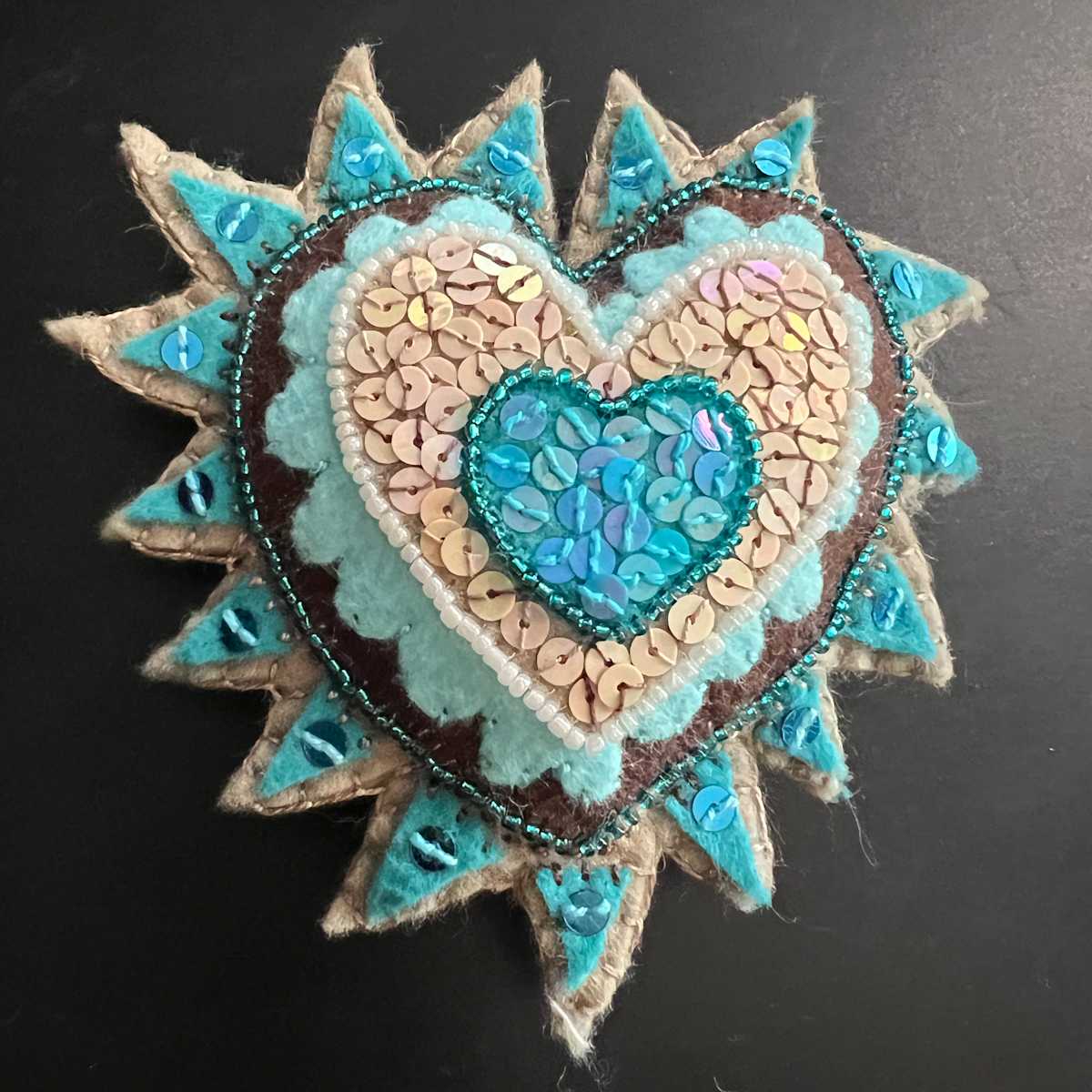 milagro ~ another turquoise and brown by Jane LaFazio, Image 1.