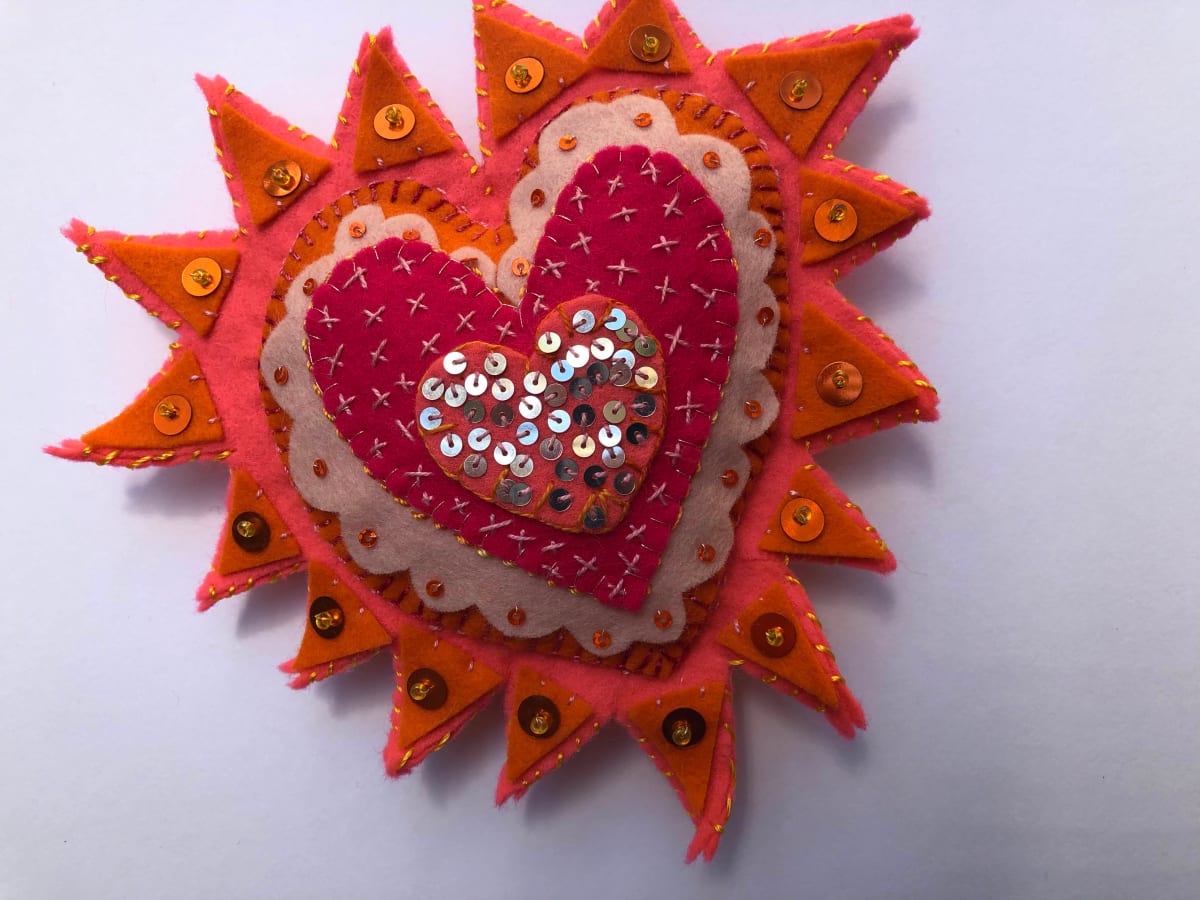milagros ~Pink and orange by Jane LaFazio, Image 1.