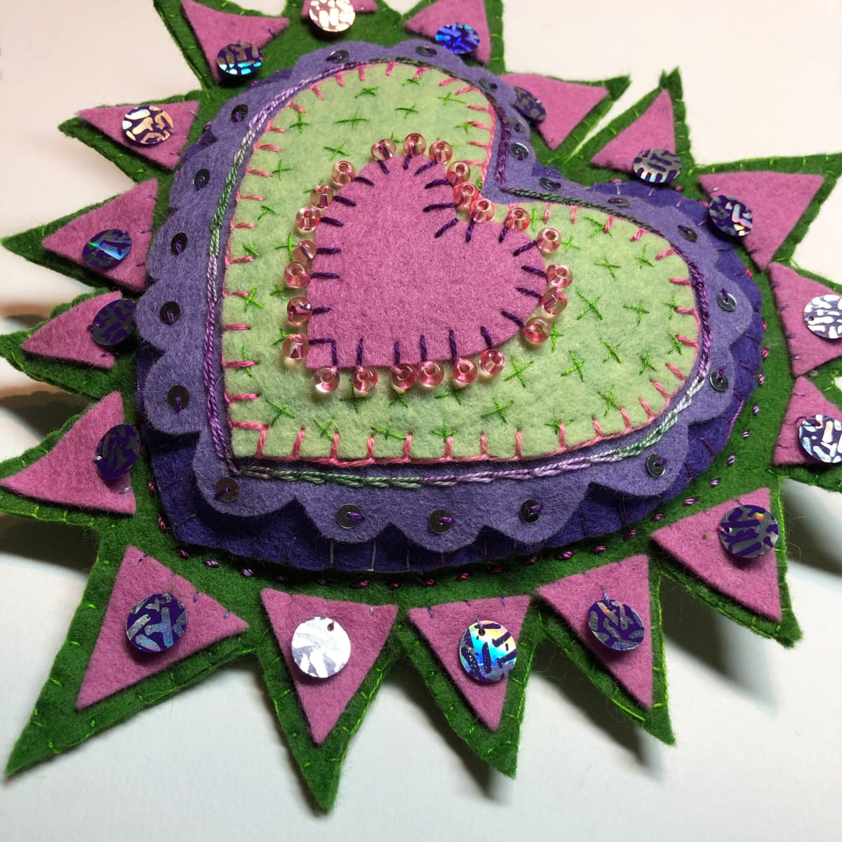 Milagro Pink, purple, green, Image 1.