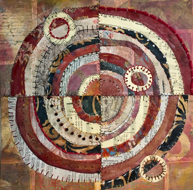 Rosewood ~ Recycled Circles by Jane LaFazio 