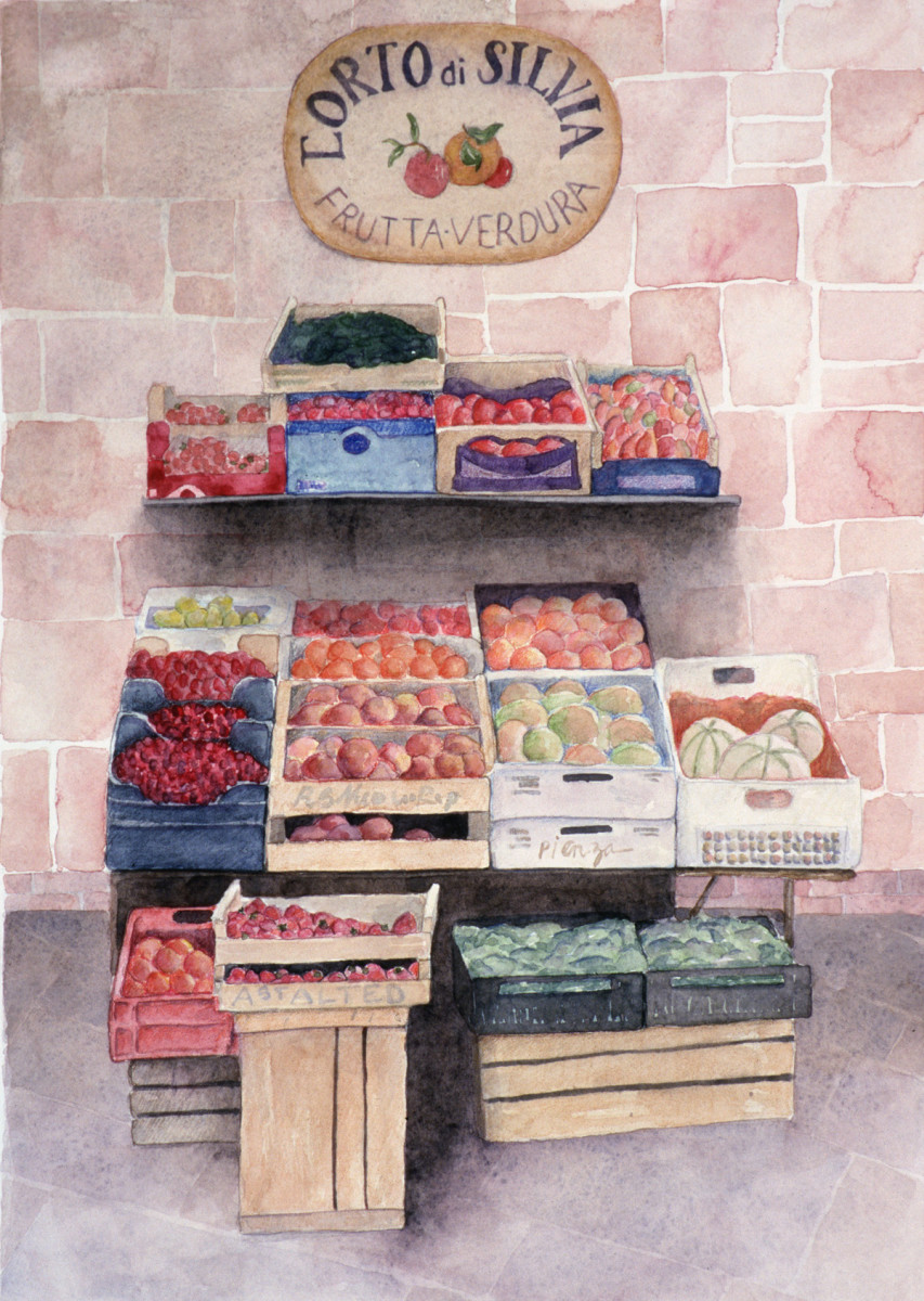 Sylvia's Fruit Stand by Jane LaFazio 
