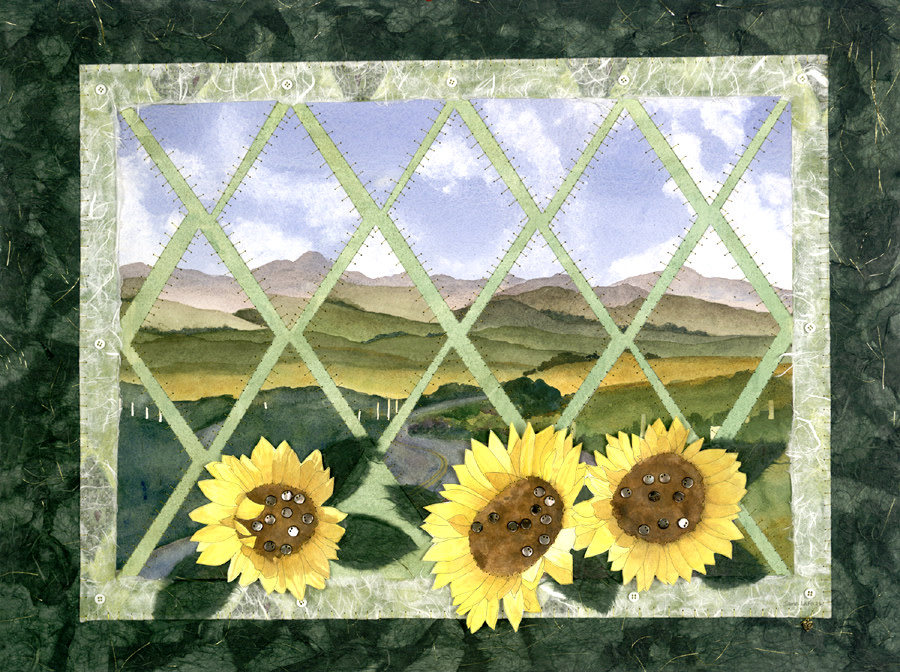Sunflower Quilt by Jane LaFazio 