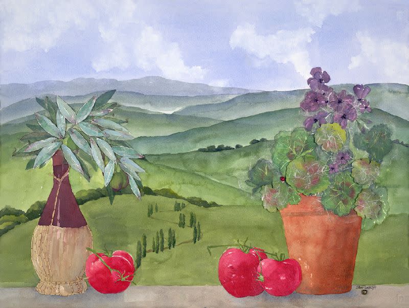View of Tuscany by Jane LaFazio 