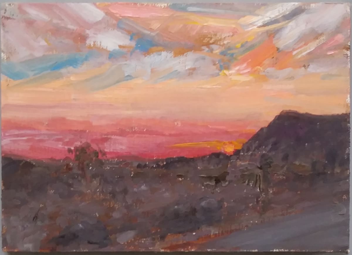 Sunrise, Borrego Springs Winter by Karla Mulry  Image: Daybreak colors herald desert sun
Plein Air