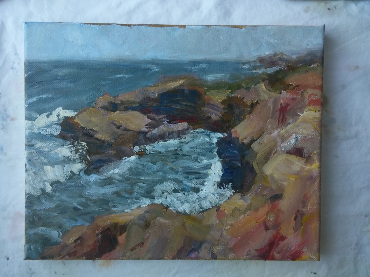 Cabrillo by Karla Mulry  Image: Spring landmark shoreline
Plein Air