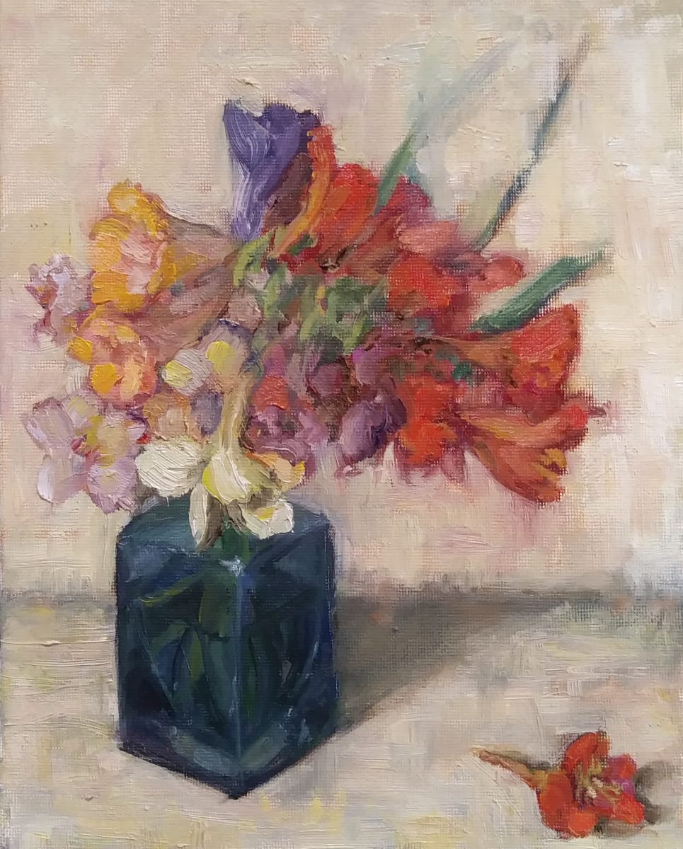 Freesias 2022 by Karla Mulry  Image: Unexpected colors from naturalized bulbs create a high key riot