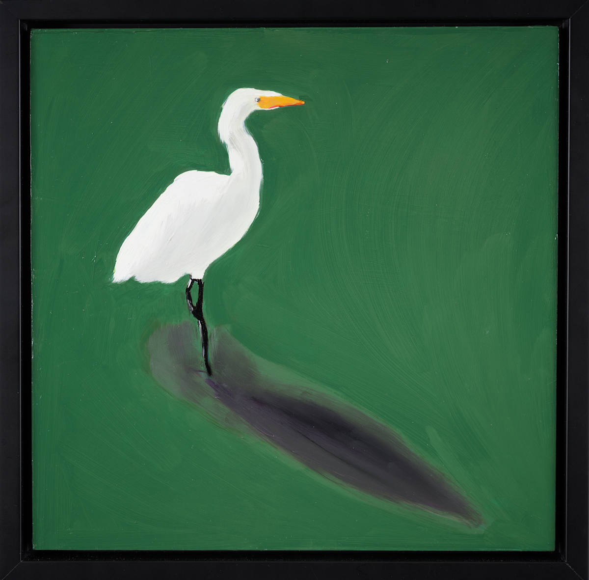 SLO Egret - Framed floating canvas by Erin Bowling 