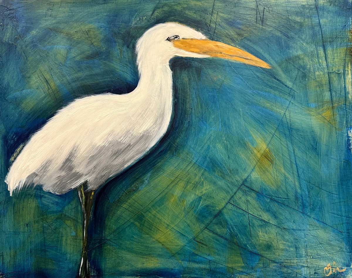 Egret Looking for Lunch #2 by Erin Bowling, Image 1.