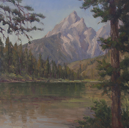 Grand View, String Lake by Debra Joy Groesser 