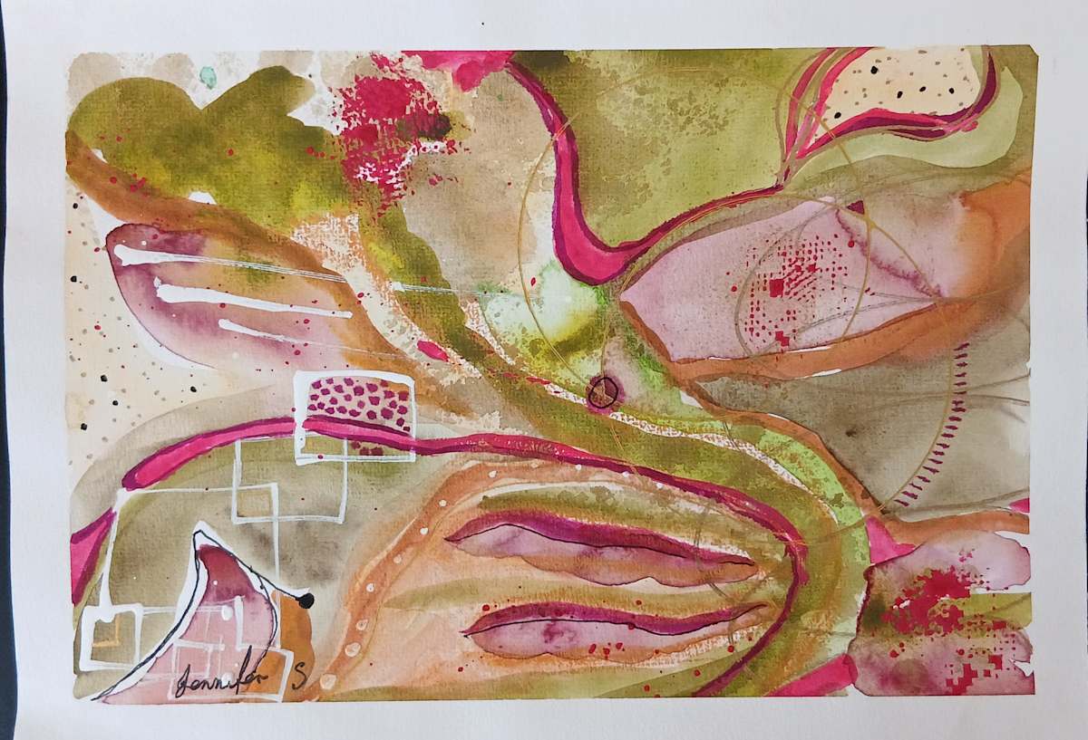 Pink Purse Strings by Jennifer Sharman, Image 1.