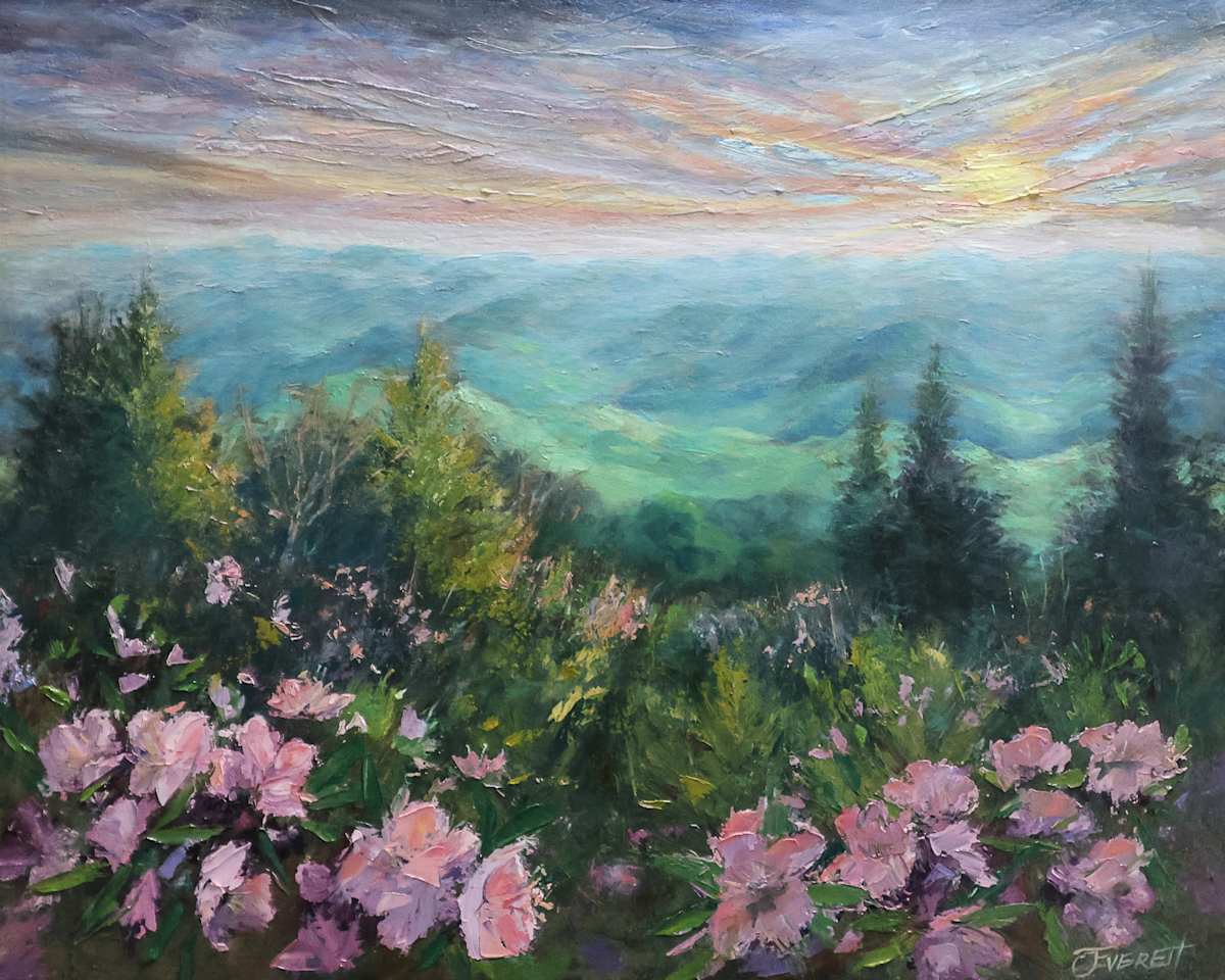 Blue Ridge Mountain Sunrise by Julee Everett  Image: Blue Ridge Mountain Sunrise