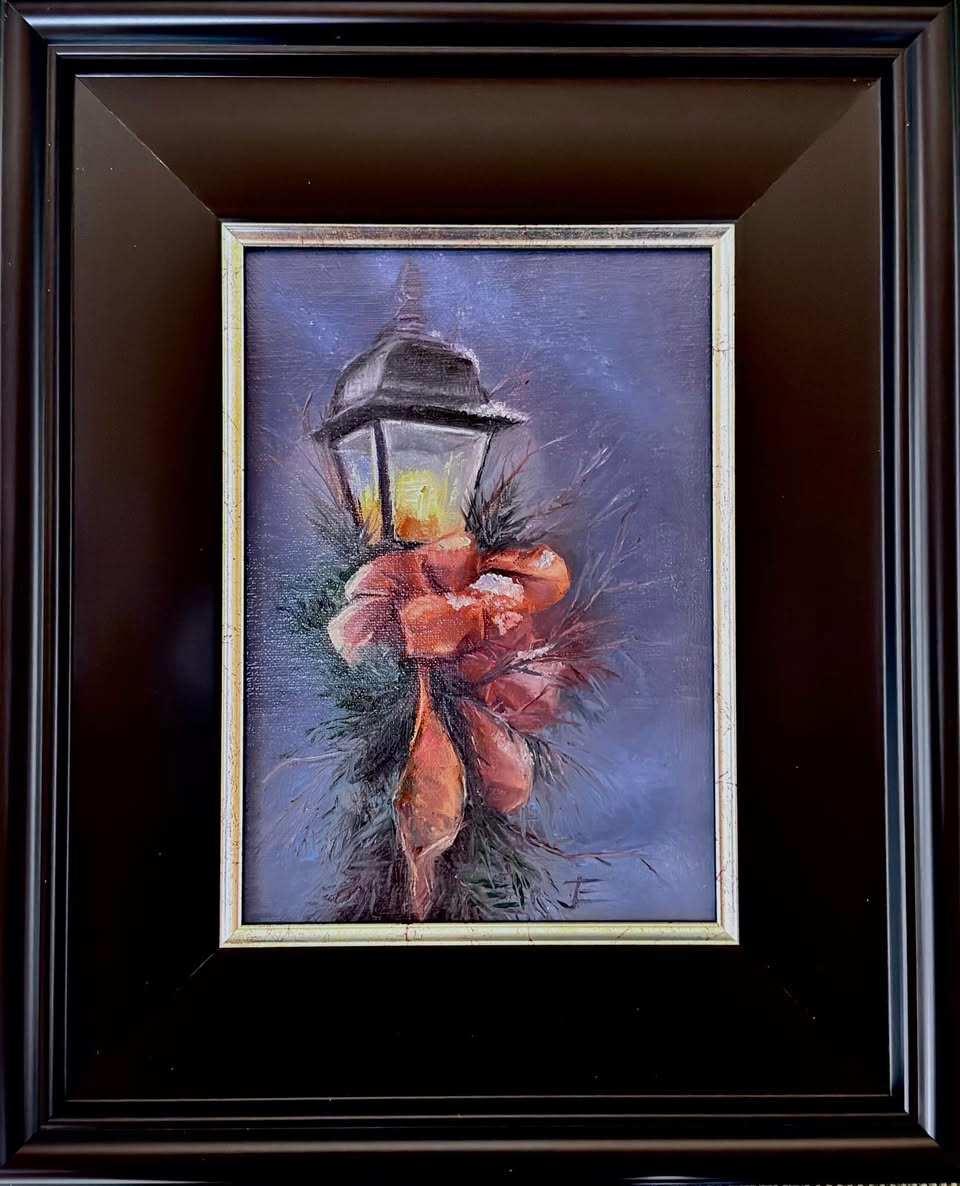 Holiday Lamp I by Julee Everett 