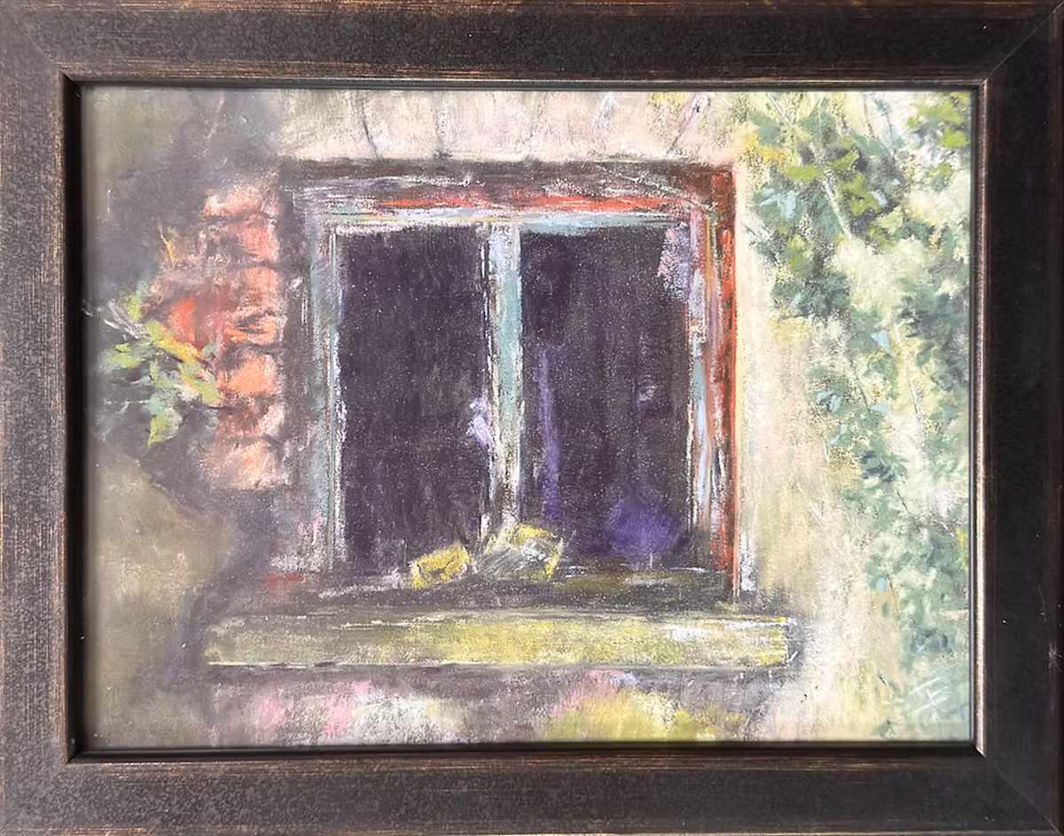 Window and Ivy by Julee Everett  Image: Window and Ivy - Framed