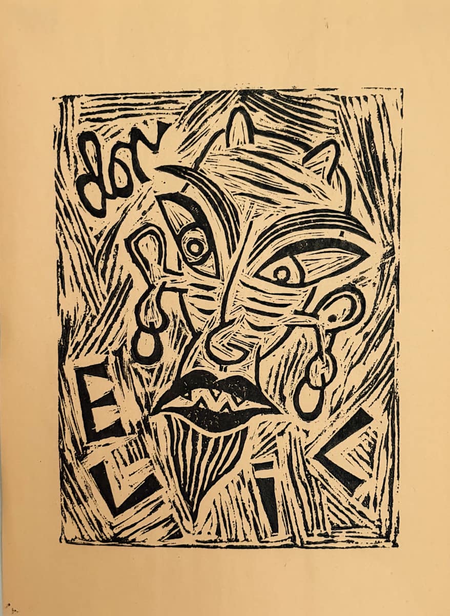 "don evil" studio proof by Dougie Padilla, Image 1.
