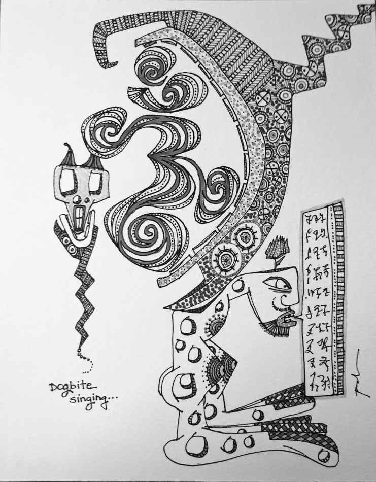 Dogbite Singing by Dougie Padilla, Image 1.