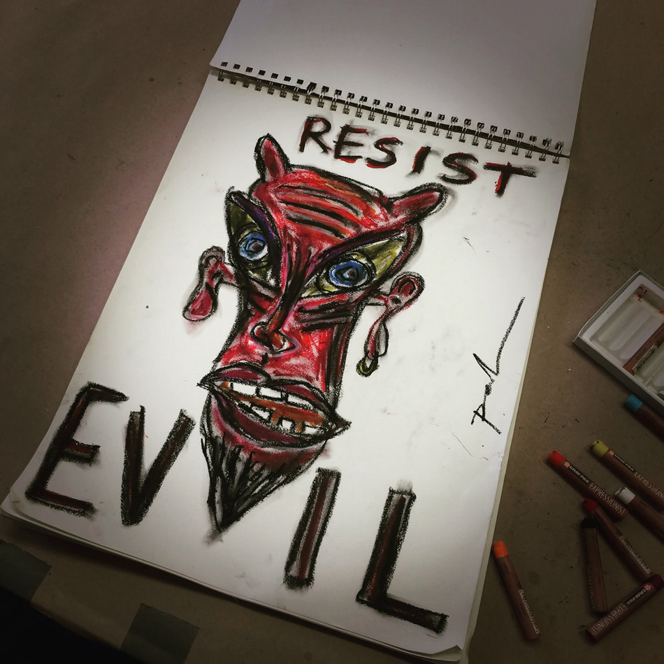 Resist Evil by Dougie Padilla 
