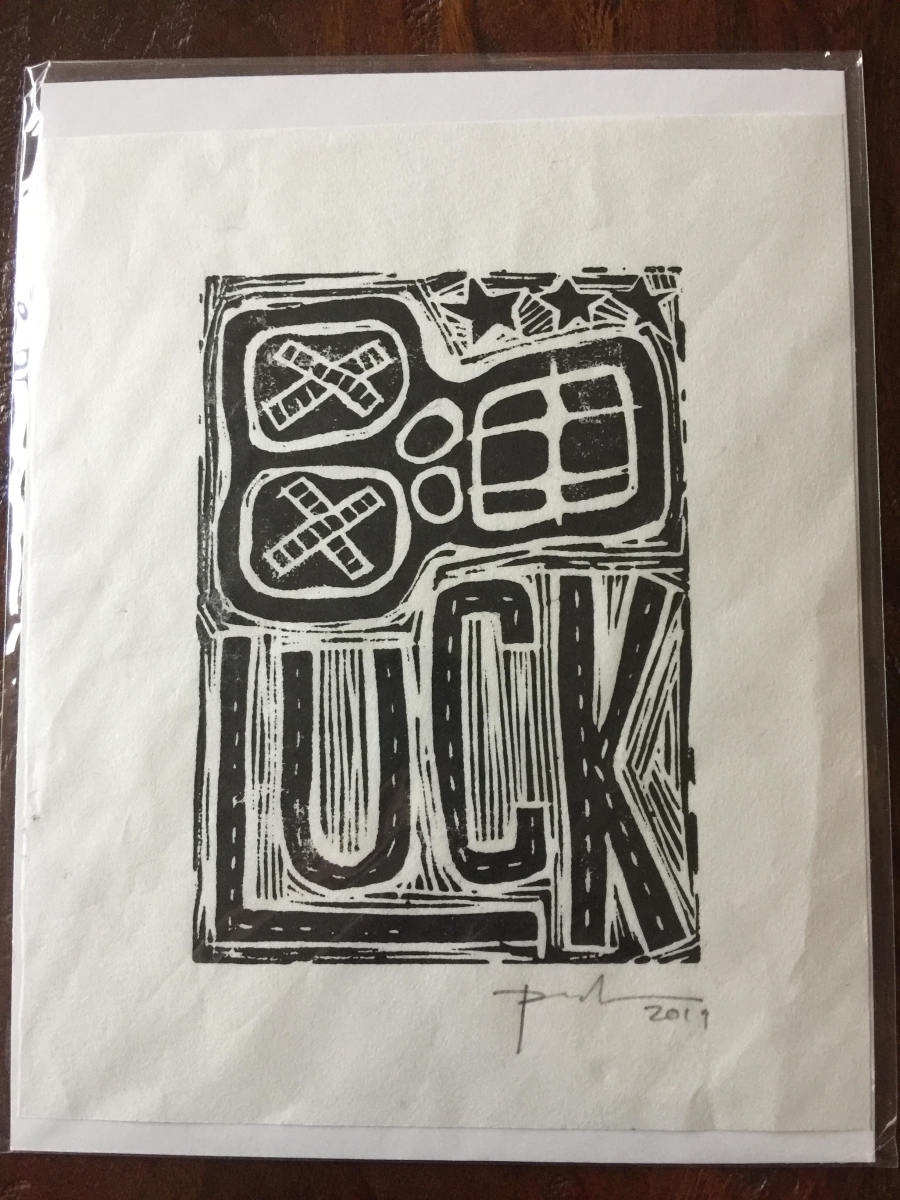 luck black by Dougie Padilla 