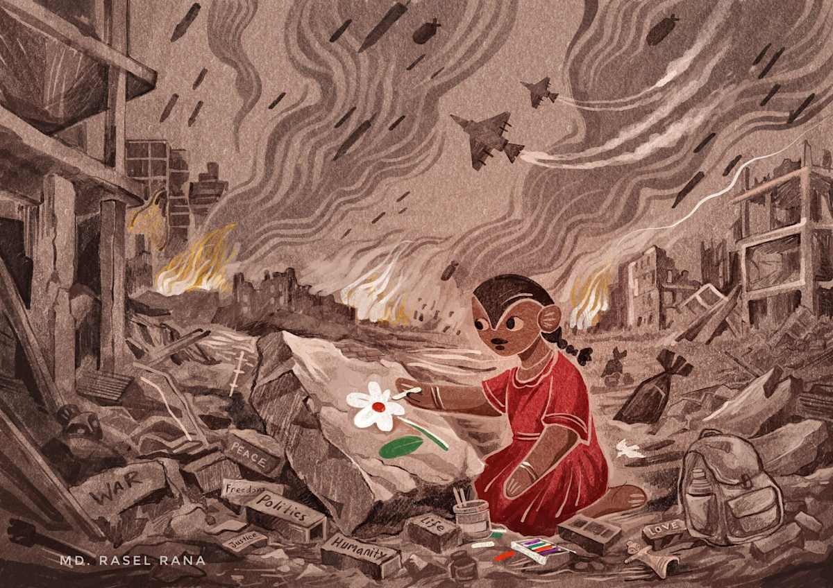 Make Flowers Not War by Md. Rasel Rana, Image 1.