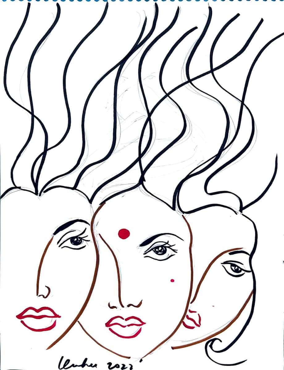 Three Faces by Kuhu, Image 4.