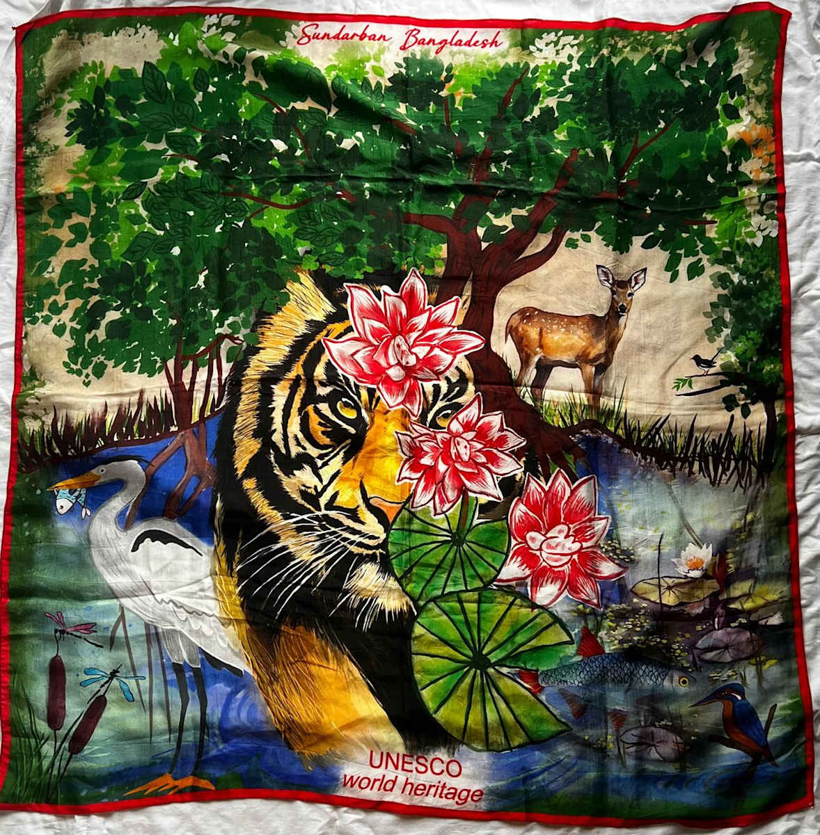 Sundarban Heritage Scarf by Kuhu, Image 1.