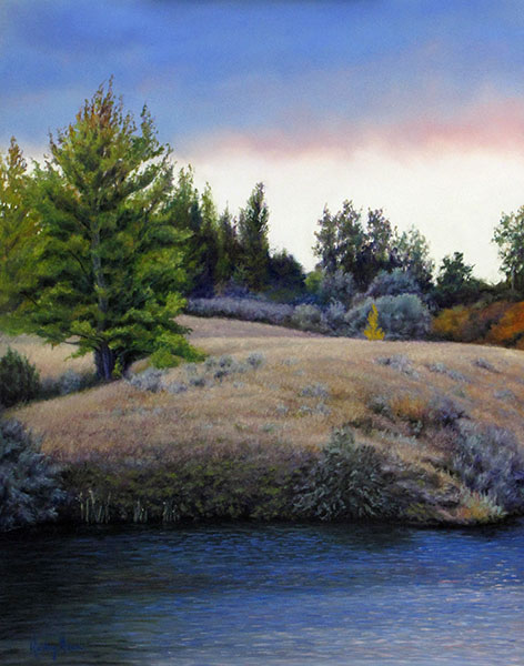 Storm Over College Pond by Kathy Mann, Image 1.