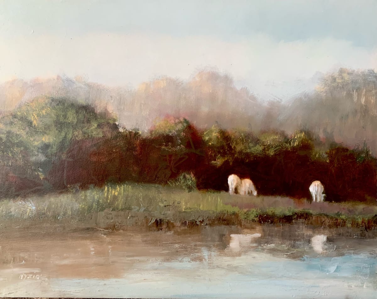 Spring Cows by Donna Lee Nyzio 