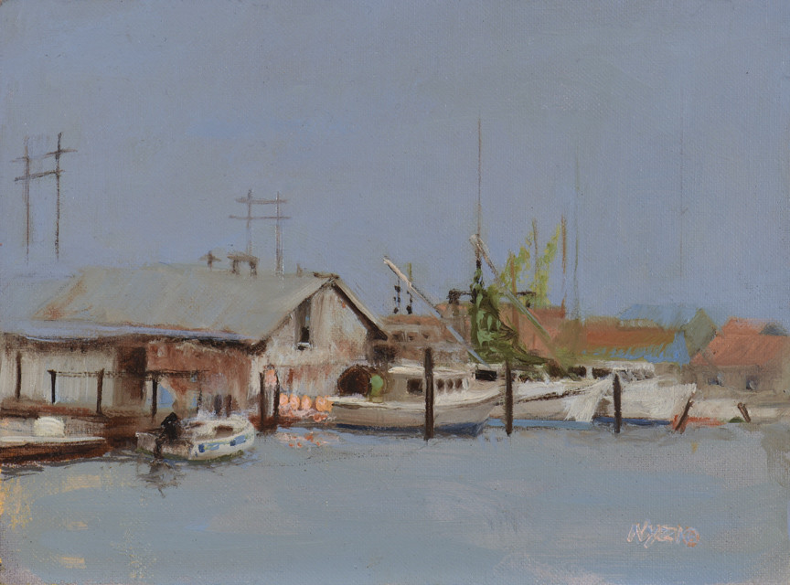 Blue Day with Boats by Donna Lee Nyzio 