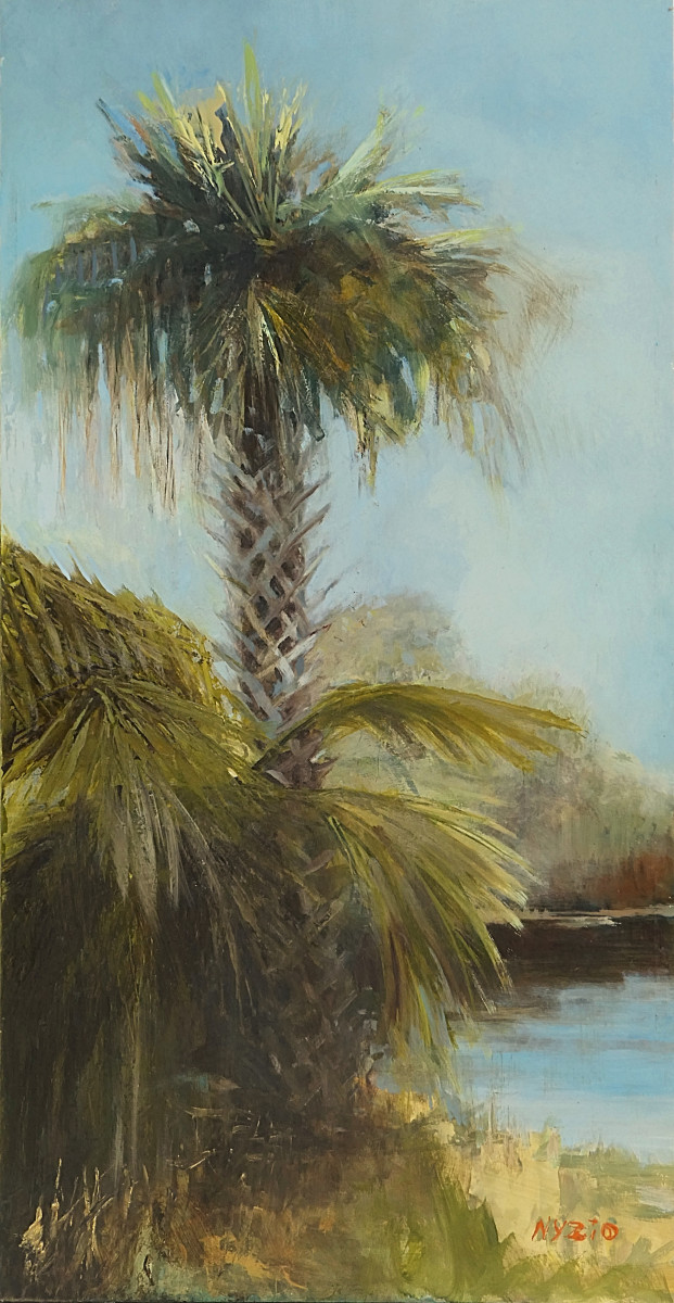 A Plein Aire Palmetto (study) by Donna Lee Nyzio 