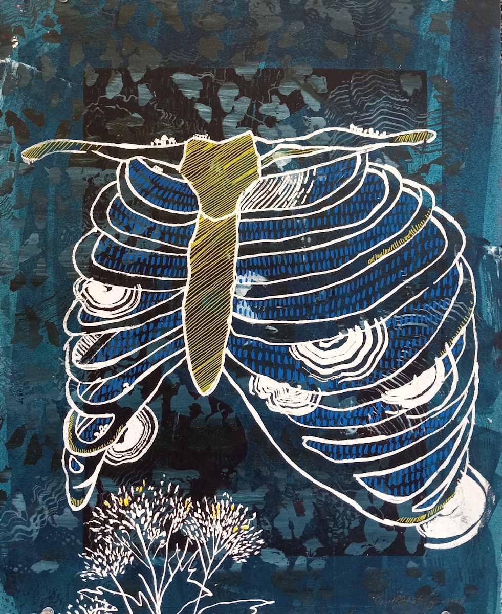 Blue Ribcage by Carol Schottenfeld 