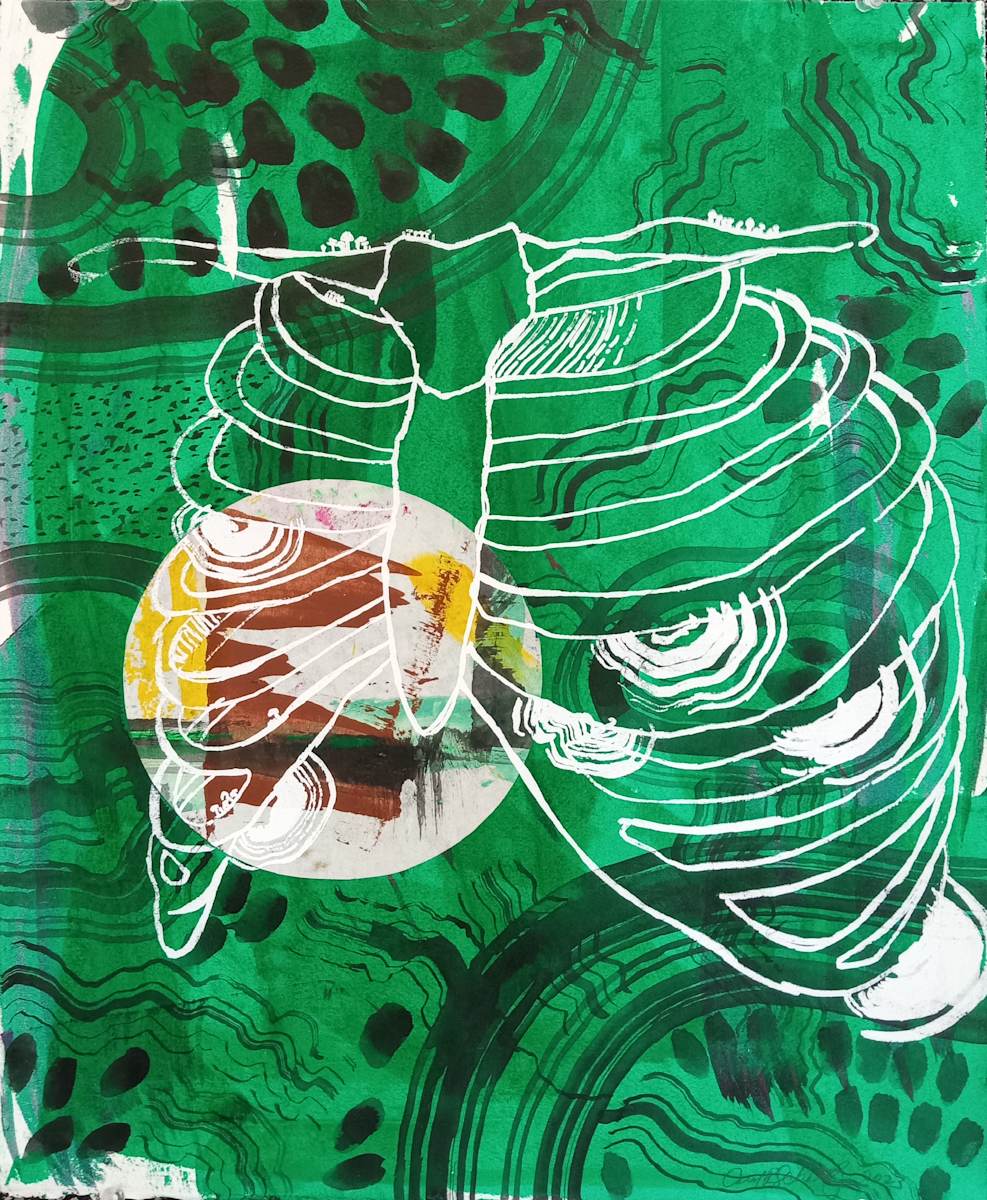 Green Ribcage by Carol Schottenfeld 