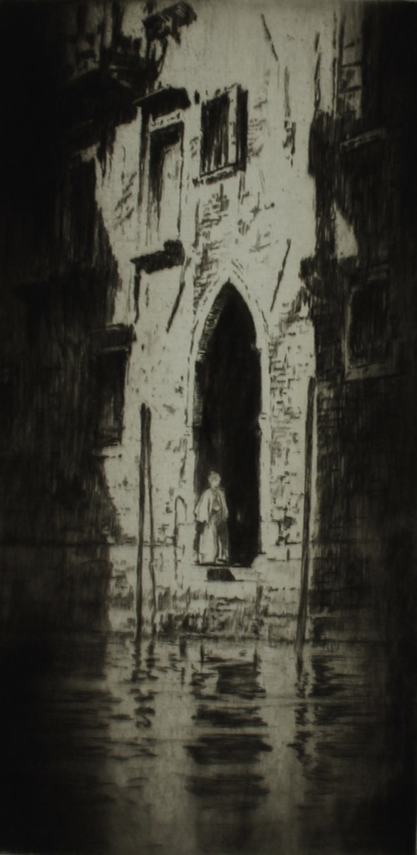 Venetian Doorway - Dark Doorway, Venice by Levon West (Ivan Dmitri) 
