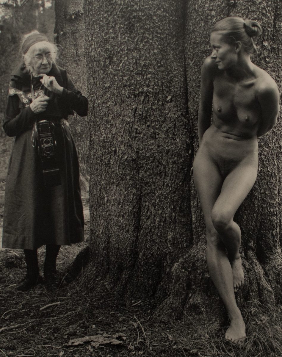 Imogen Cunningham & Twinka at Yosemite, California by Judy Dater 