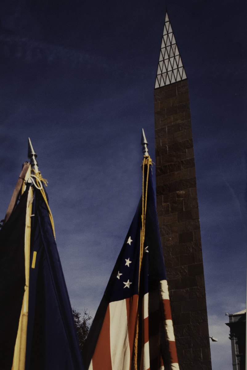 Dedication of Vets. Veteran Memorial 11-10-90 by Eugene Lang 