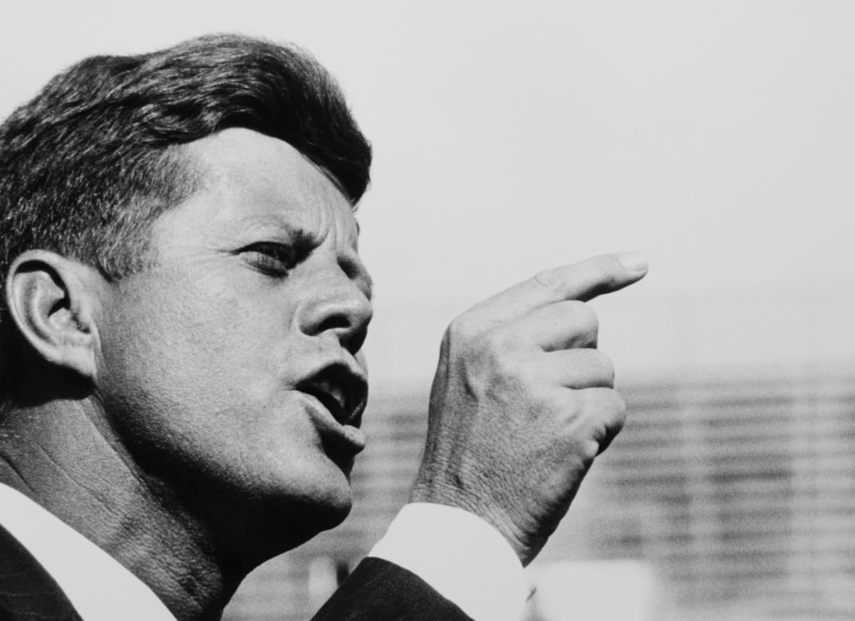 President John F. Kennedy, 1961 by Flip Schulke 