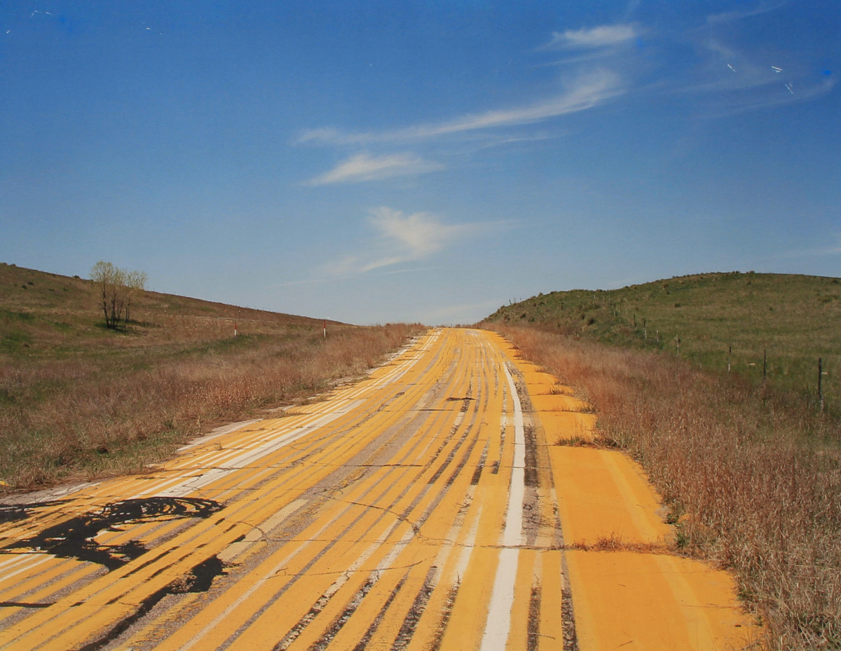 Yellow Road, Sand Hills, Nebraska by Peter Brown 