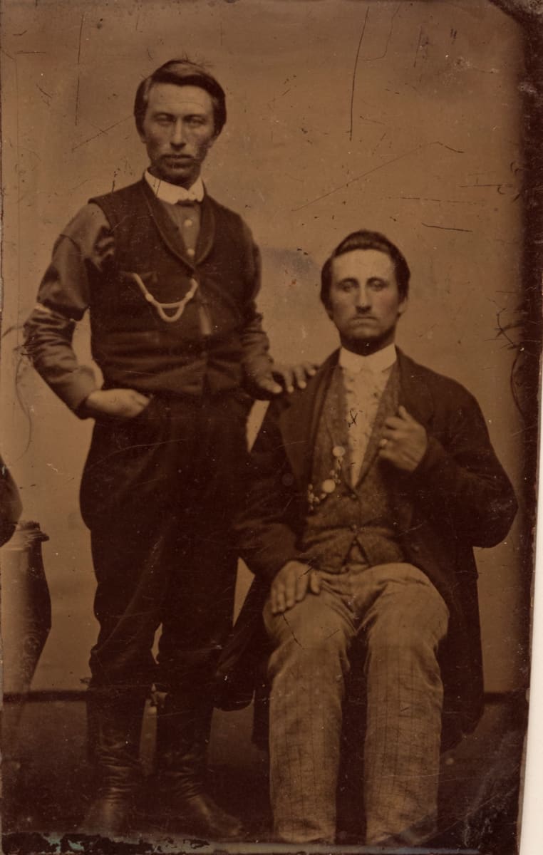 Two Men One Seated by Unknown 