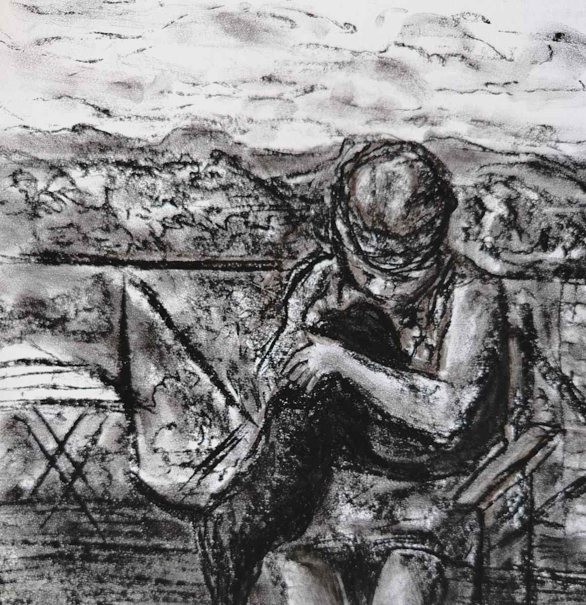 ANGIE & PUP - A QUICK STUDY by Alexander Botha, Image 1.