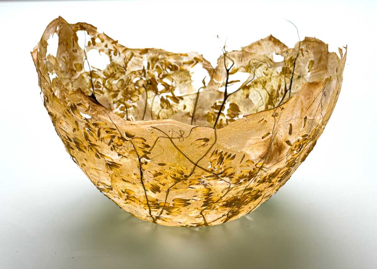Patisson butterbur vessel by Annette Holtkamp 