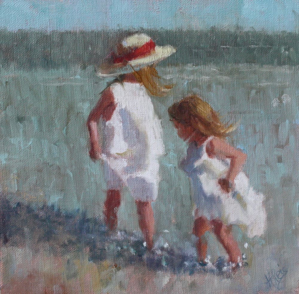 Beach Wonder Study by Hope Reis Art Studio 